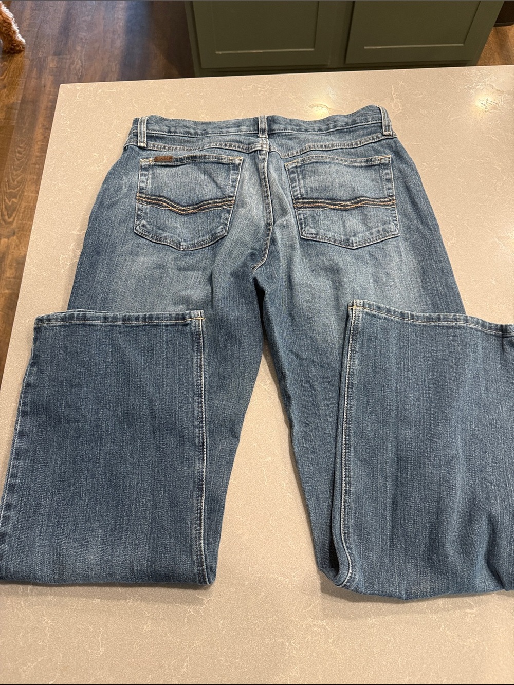 Ariat M4 Relaxed Boot Cut Jeans in Blue 33x32 - Picture 4 of 4